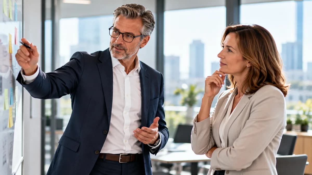 HR-Verantwortliche im professionellen Coachinggespräch im modernen Büro – Symbolbild für HR-Coaching
