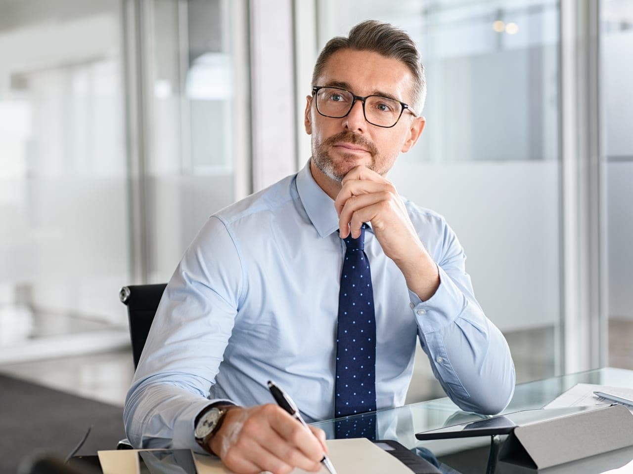 Executive in the outplacement process